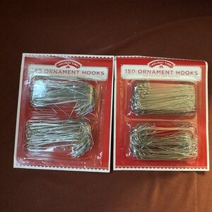 Holiday Time Ornament Hooks Bundle New 150 count/pack